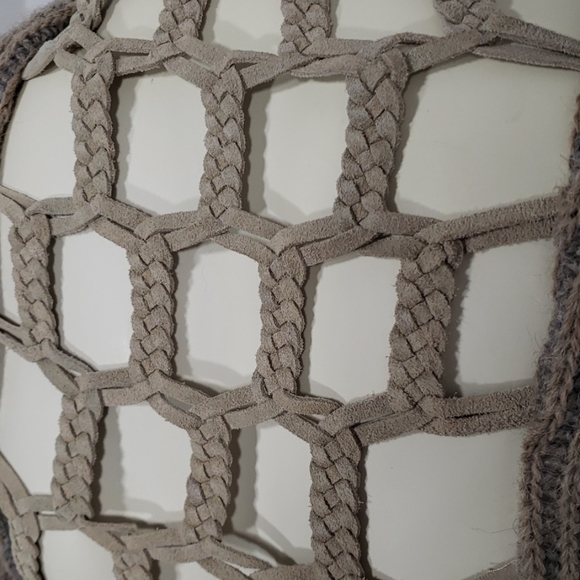 SKI ALPACA BLEND SCOOP NECK CAGED BACK SWEATER S - Picture 5 of 8